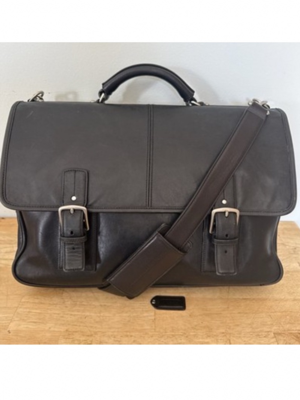 Coach Thompson Leather Executive Briefcase Laptop Bag